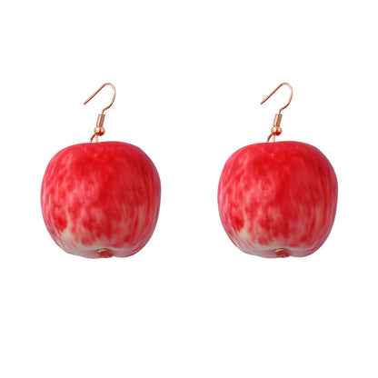 Unique and Creative Foam Garlic Fruit Earrings – Quirky Design Statement Accessories for Women