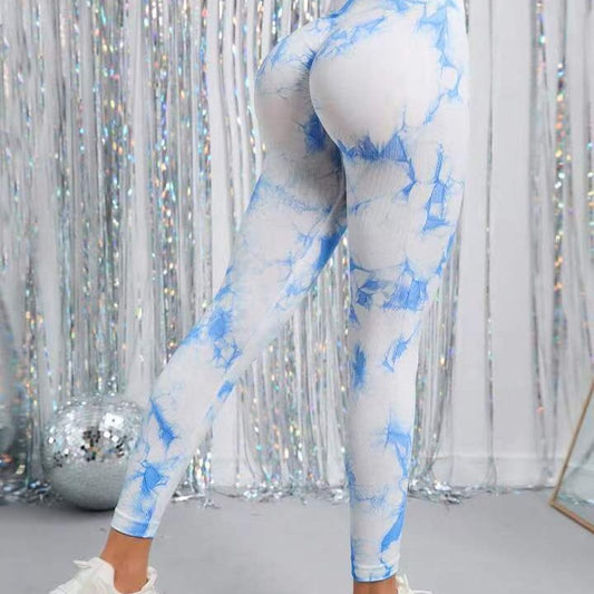 Tie Dye High Waisted Yoga Pants for Women Outdoor Fitness Running and Sweat Absorbing Quick Dry Leggings for Maximum Support and Style