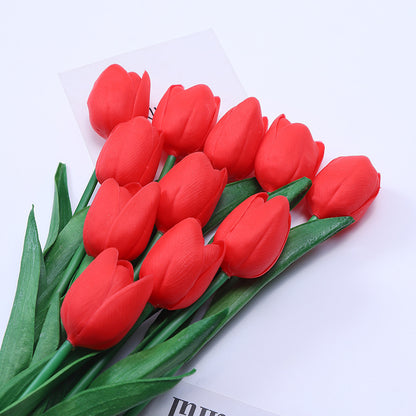 Charming Mini Tulip Faux Flowers – Realistic Touch for Wedding Decor & Nordic Style Home Accents | Perfect for Any Occasion