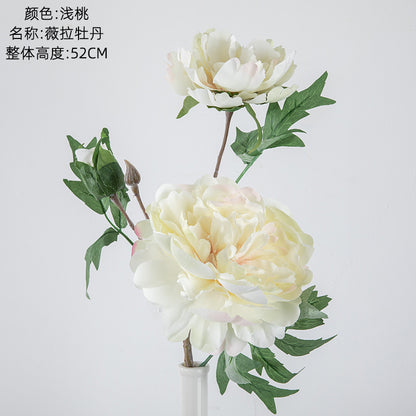 Single Stem Artificial Peony Flower for Home Decoration | Wedding Bouquet, Aisle Arrangements, and Floral Wall Décor - DY1-1911A