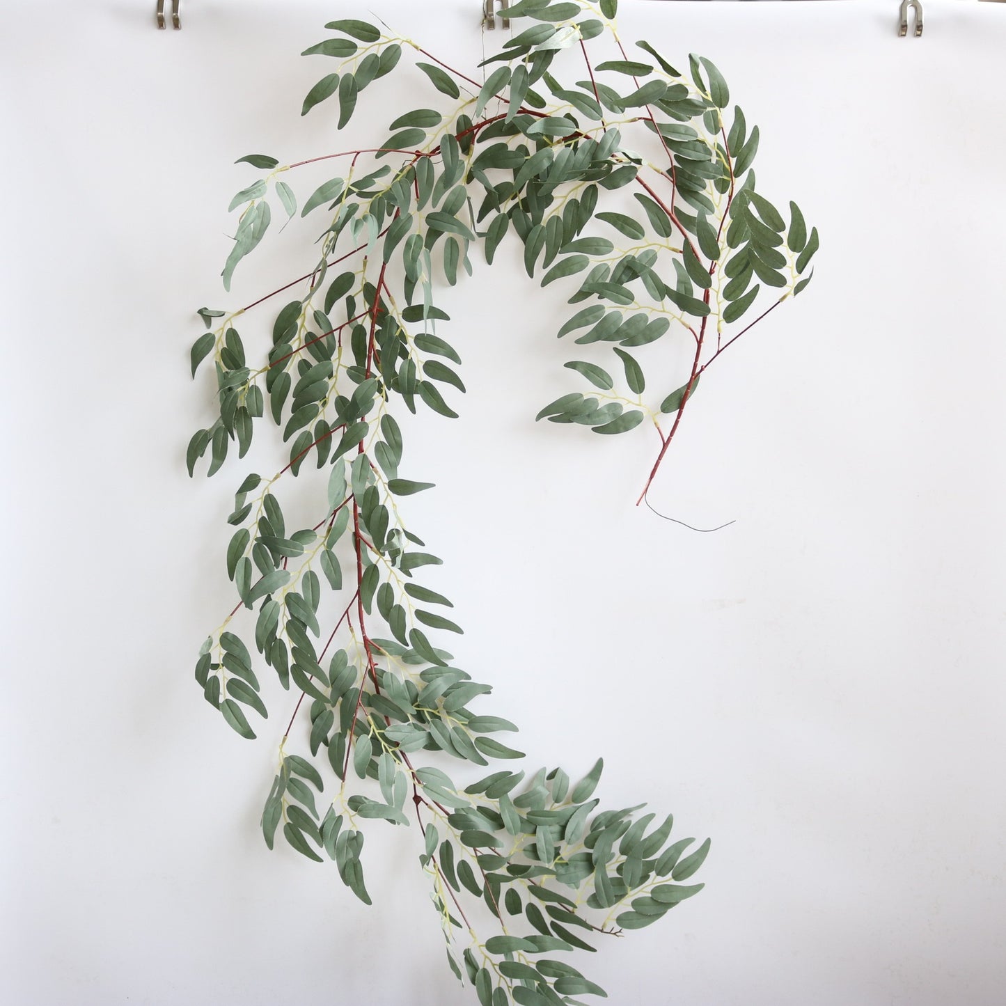 Realistic Willow Vine for Woodland-Themed Baby Birthday Decorations, Wedding Celebrations, and Home Décor - Featuring Eucalyptus and Gum Leaves