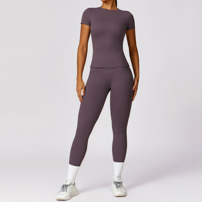 High Performance Women's Zip Up Long Sleeve Quick Dry Yoga Set for Spring Ideal for Intense Running and Fitness Workouts Style 8455