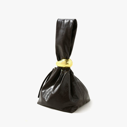 Luxurious Autumn Crystal Oil Wax Leather Handbag Exclusive Chic Gift for Work and Everyday Use