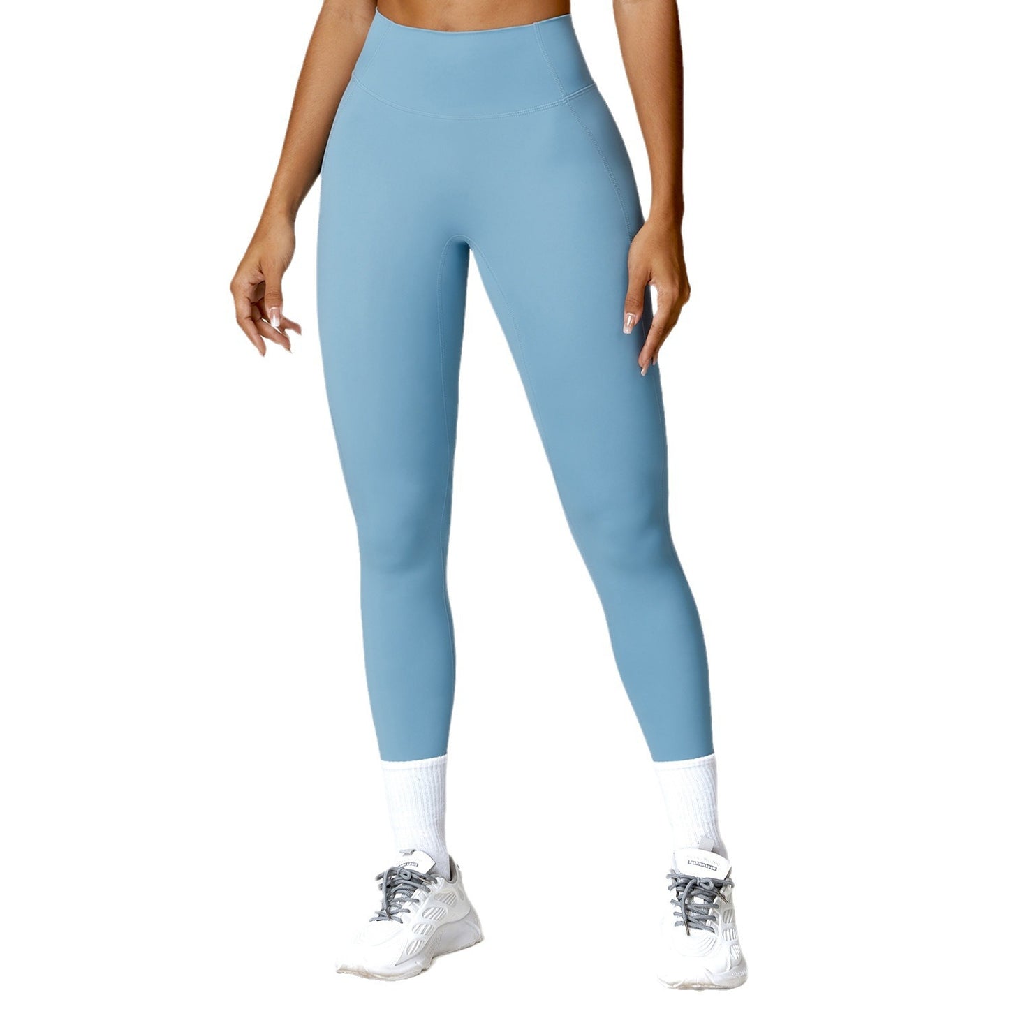 High Waisted Quick Dry Yoga Pants for Women Tummy Control Butt Lifting Fitness Leggings for Outdoor Running and Workout Style 8503