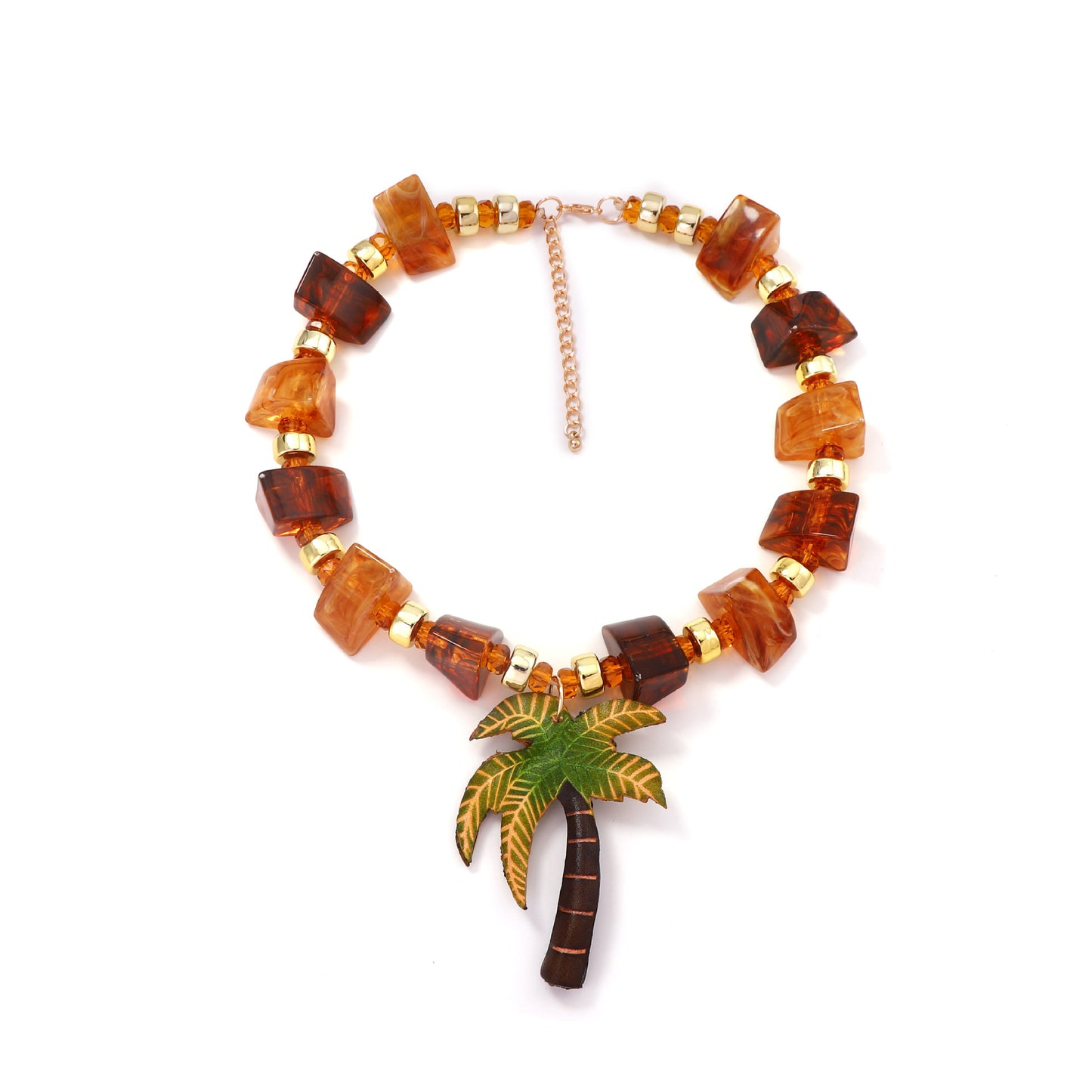 Unique Designer Summer Ocean-Inspired Colorful Pendant Necklace for Women - Perfect for Vacation Vibes and Everyday Wear