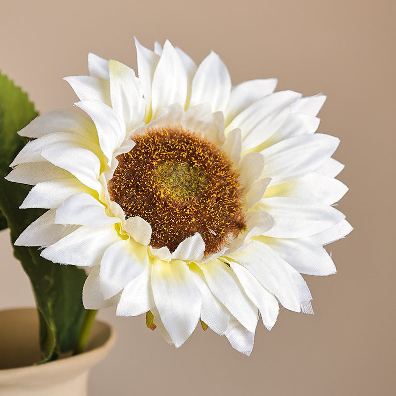 Realistic Single Stem Sunflower - Perfect for Home Décor, Wedding Decor, DIY Bouquet Arrangements, and Floral Craft Supplies