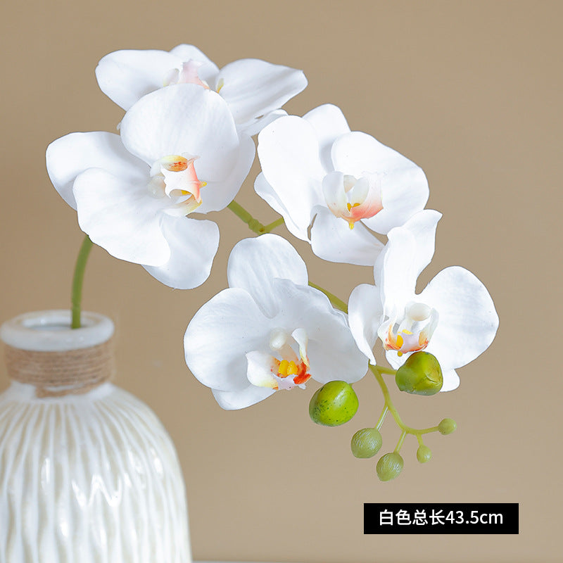 5-Head Realistic Touch Moisturizing Orchid Flower Arrangement - Perfect for Weddings, Photography, & Home Decor - Lifelong Artificial Orchid Blooms