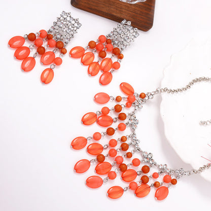 Chic Beaded Tassel Pendant Necklace - Unique, Creative, and Versatile Jewelry for Women