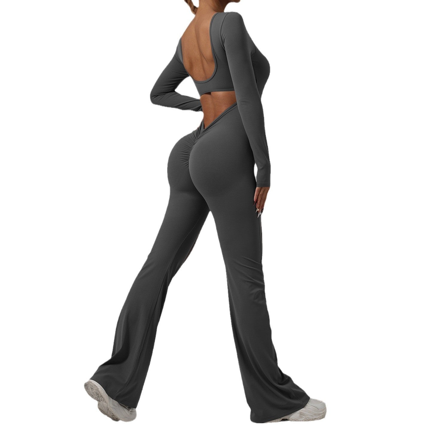 Women's Slim Fit Yoga Bodysuit for a Flattering Peach Butt for Pilates Fitness and Workouts