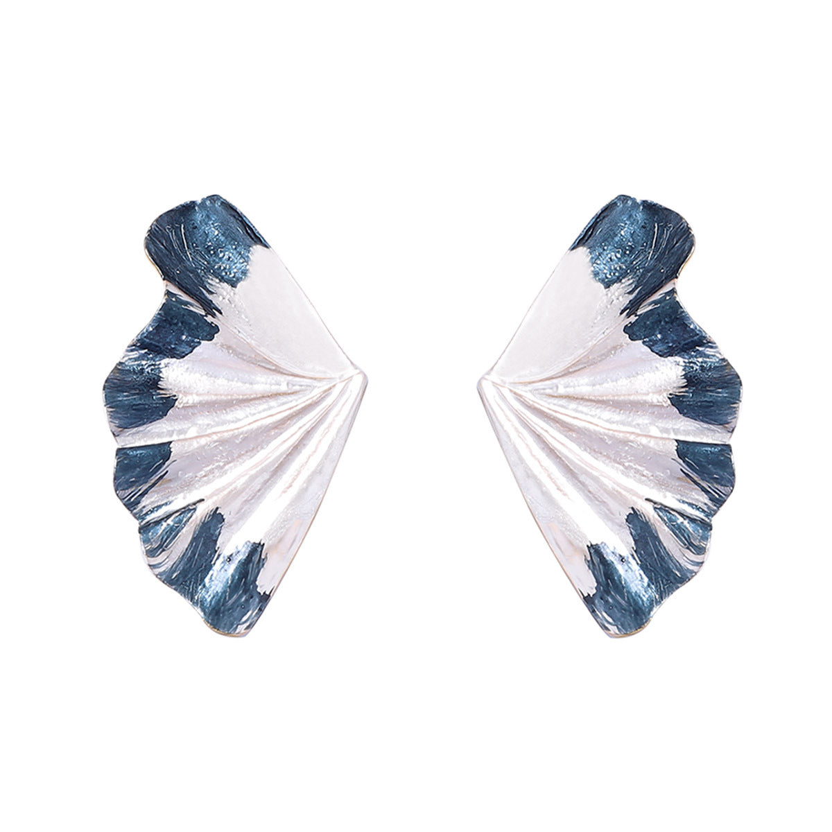 Stylish Minimalist Alloy Leaf-Shaped Stud Earrings - Unique Design for Everyday Wear, Perfectly Versatile for All Occasions
