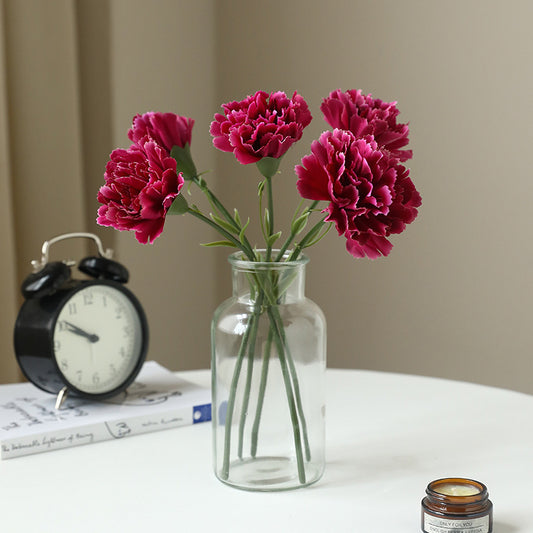 Mini Single Stem Artificial Flower – Realistic Home Decor for Living Room, Perfect as Mother’s Day Gift or Decorative Accent with Beautiful Carnations