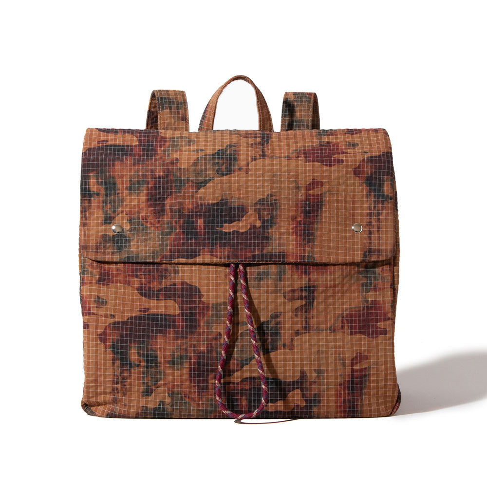 Spring Water Dyed Fabric Backpack High Capacity Shoulder Bag with Unique Design for Students