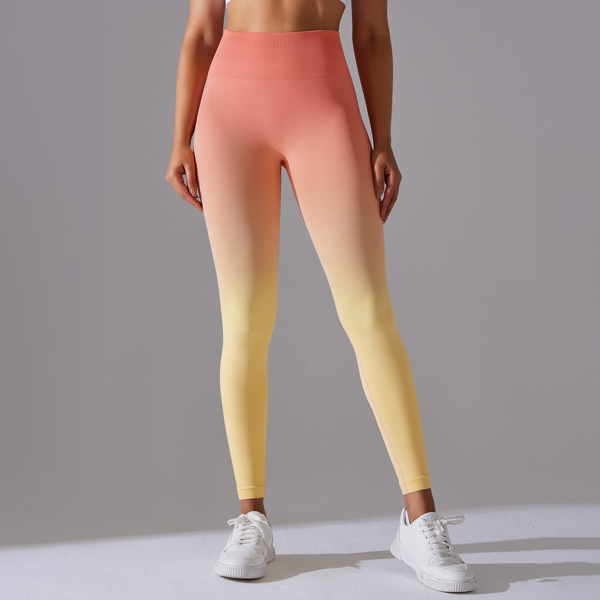 Seamless High Waisted Yoga Pants for Women Shape Your Curves with Gradient Compression Leggings for Comfort and Performance