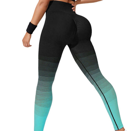 High Waist Seamless Butt Lifting Ombr Yoga Leggings for Running Gym Workouts and Everyday Fitness