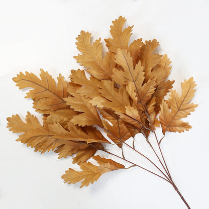 Lifelike Artificial Oak Leaves for Stunning Wedding Decor - Perfect for Floral Walls, Backdrops, and Elegant Ceiling Decorations