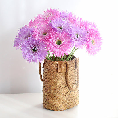 Realistic Faux Flowers: African Daisy & Sunflower Decorative Silk Flowers for Weddings, Events, and Home Décor