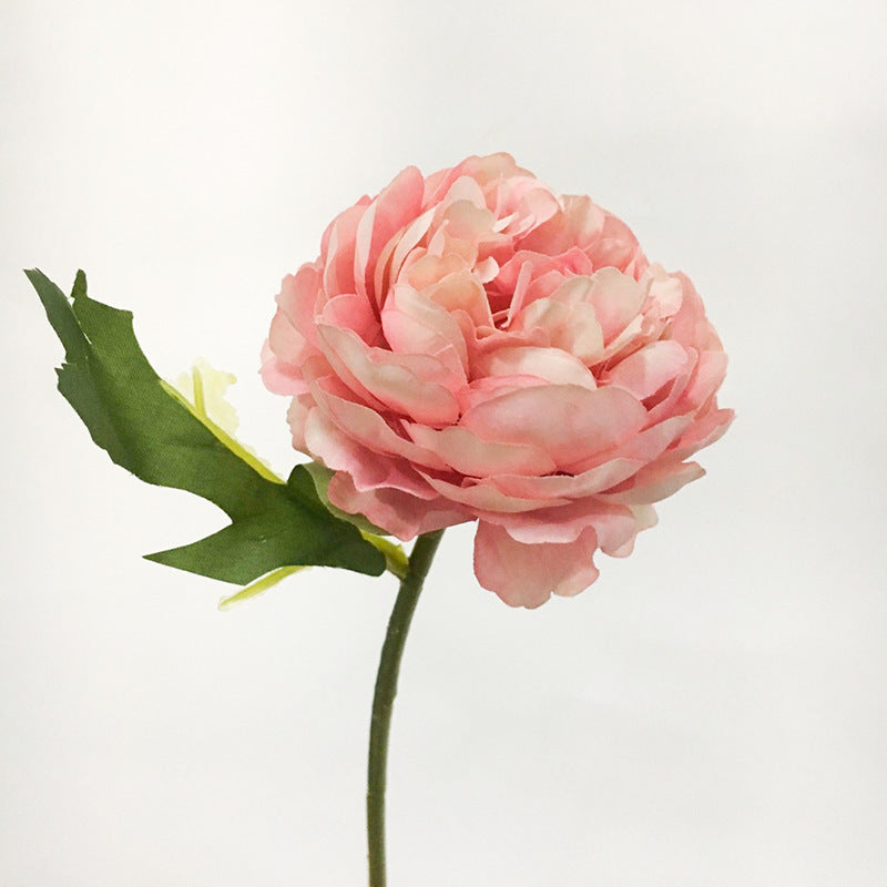 Realistic Artificial Peony Bouquet - Lifelike Faux Flowers Including Western Roses for Elegant Wedding and Event Decorations