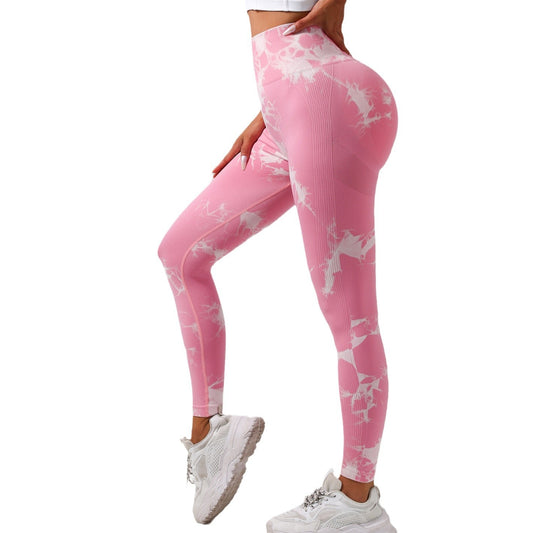 High Waisted Tie Dye Gym Leggings for Women Sculpting Comfortable and for Yoga Fitness and Outdoor Sports