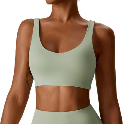 High Impact Yoga Sports Bra with Supportive Design for Running and Pilates Fitness Tank Top