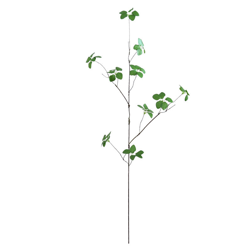 Lifelike Kwan Yin Lotus Leaf Artificial Plant - Modern Minimalist Indoor Decoration with Vines and Twigs for a Stylish Home