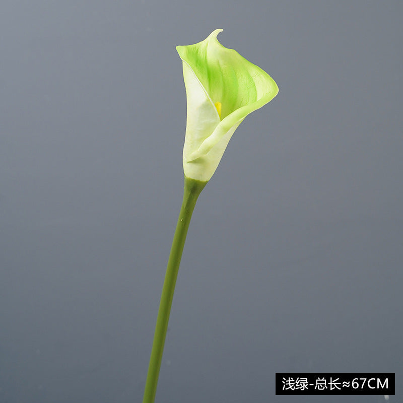 Realistic Miniature Calla Lily in  PU Material - Elegant Floor Decoration for Home and Hotel Living Rooms, Stunning Faux Flower Arrangement