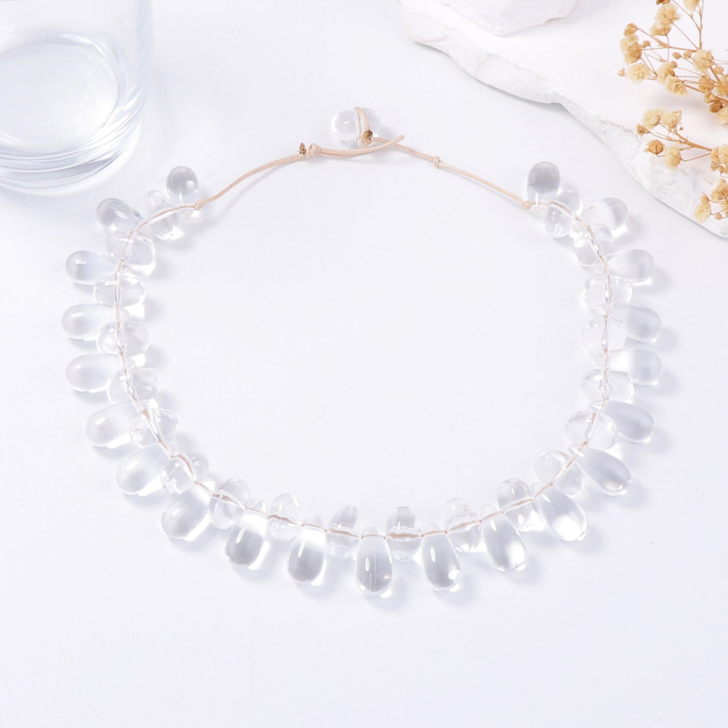 Chic Bohemian-Inspired Irregular Geometric Water Drop Clavicle Chain Bracelet for Women – Elevate Your Style with Unique Minimalism and Elegant Luxury