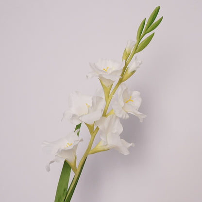 Stunning Single Stem Gladiolus Artificial Flower for Living Room Decor - Perfect for Coffee Tables, Dining Tables, Wedding Backdrops, and Photography Props