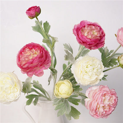 Elegant European Style Single Faux Flower Arrangement: Stunning Tibetan Peony Decor for Living Room & Dining Table - Perfect for Weddings, Events, and Photography Props