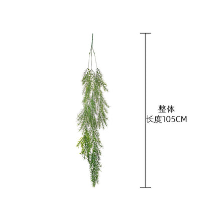 Realistic Faux Pine Needle Wall Hanging Decor – Lifelike Fake Leaves for Micro Landscape Indoor Plant Wall Art – MW26636