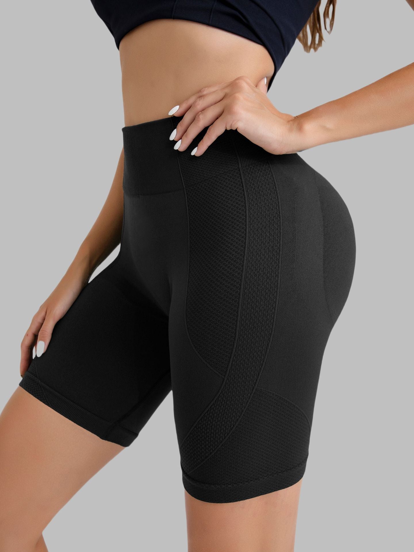 High Waisted Women's Compression Workout Shorts Versatile 5 Inch Leggings for Outdoor Cycling Morning Runs Yoga and Fitness Activities