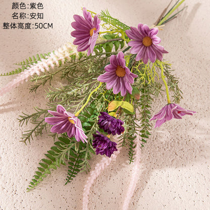 Realistic Artificial Flower Bouquet for Home Decor - Perfect for Weddings, Wall Decorations, and Elegant Centerpieces | Model CF01247