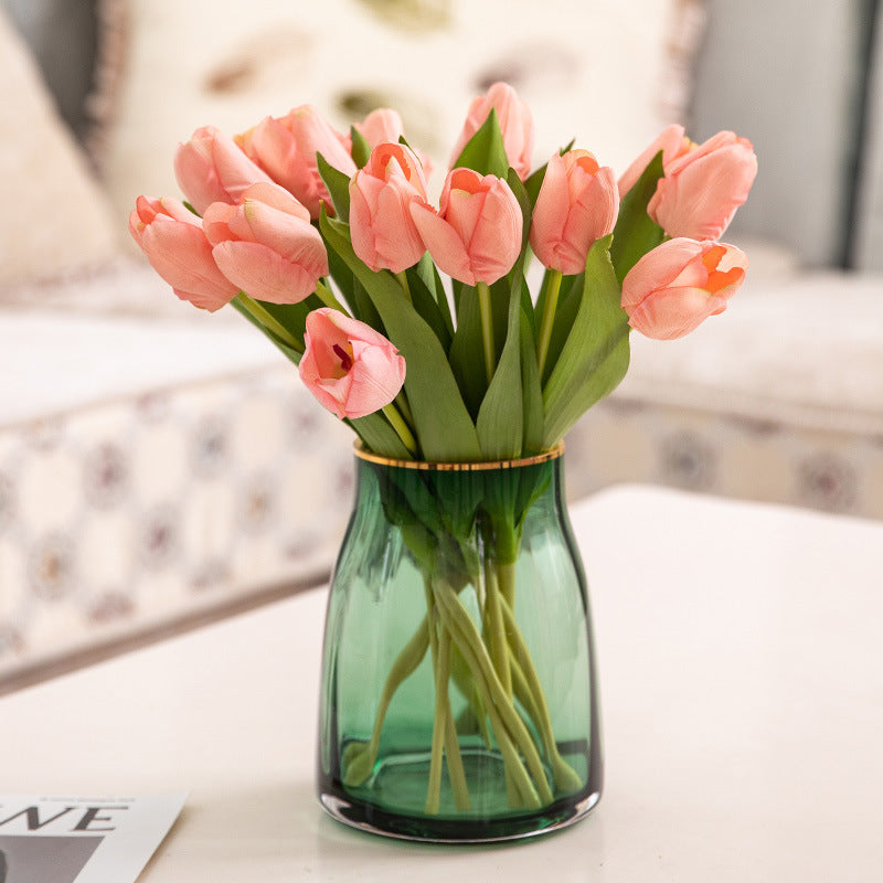 Luxury Touch-Feel Faux Tulip Flowers for Home Decoration - Realistic, Moisture-Resistant, and Long-lasting