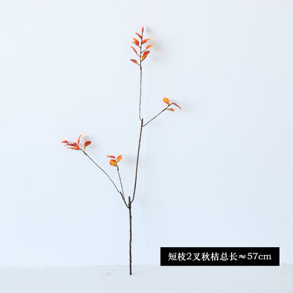 Realistic Mini Autumn Leaves and Long Branches - Versatile Spring Rain Decor for Weddings, Outdoor Spaces, and Home Entryways