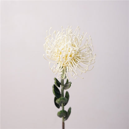 Realistic South African Needle Cushion King Protea - Elegant Faux Flower Arrangement for Home Decor, Living Room, and Dining Table - Perfect for DIY Photography Props and Handheld Bouquets