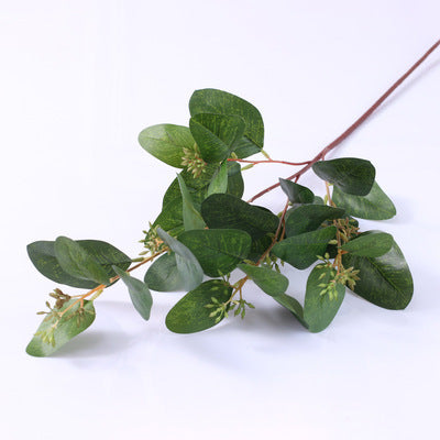 Lifelike Eucalyptus and Money Leaf Branch – Realistic Artificial Greenery for Wedding Decor, Home, and Event Decoration