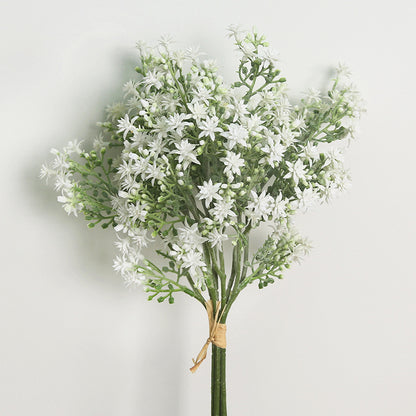 Elegant Simulated Flower Bouquet – Chic and Contemporary Decorative Arrangement for Home and Dining Spaces Featuring Exquisite Millet Flowers