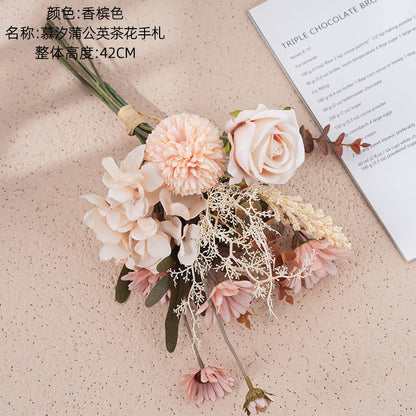 Elegant Faux Dandelion Flower Bouquet for Weddings – Stunning Decorative Floral Arrangement, Perfect for Bridal Bouquets and Wall Art – Model CF01306