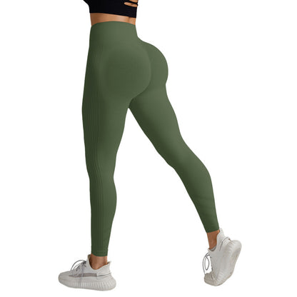 High Waisted Peach Butt Yoga Pants for Women Breathable Quick Dry Solid Color Workout Leggings for Running Fitness and Everyday Wear