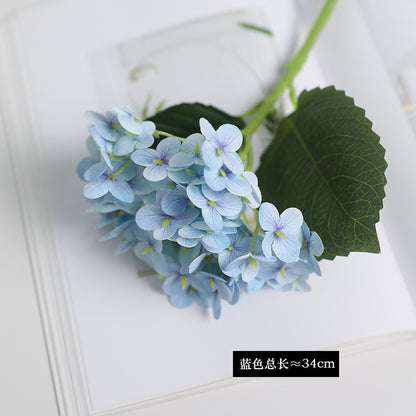 Single Stem Faux Hydrangea Flower – Realistic Touch, Perfect for Weddings, Photography Props, Home Décor, and Restaurant Decoration