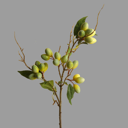 Realistic Olive Fruit Decorative Artificial Floral Arrangement – Perfect for Home Décor, Living Room Centerpieces, and Dining Table Accents