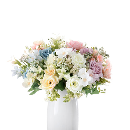 Elegant Faux Rose Bouquet with Realistic Floral Decor – Perfect for Home, Weddings, and Events | INSMW95002