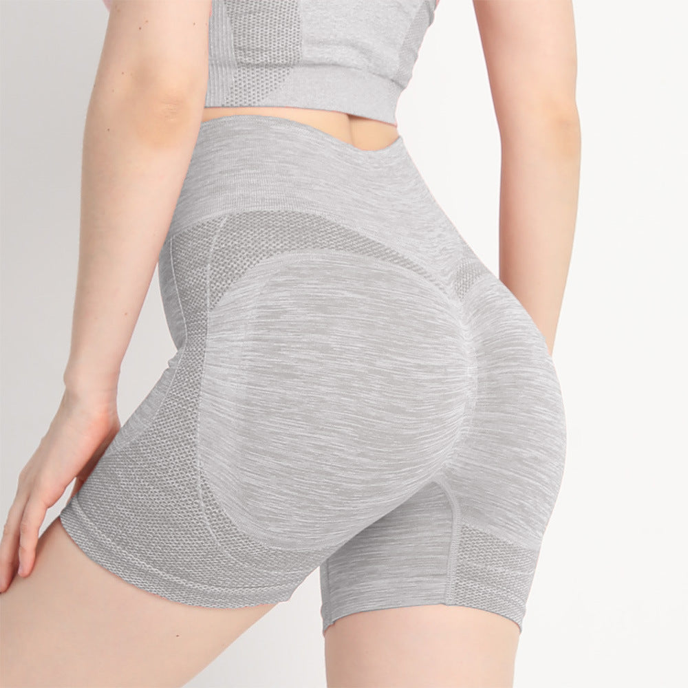 High Waisted Seamless Peach Butt Lifting Yoga Shorts for Women Quick Dry Tummy Control Tight Fitting and Comfortable Workout Shorts with 3 Inch Inseam