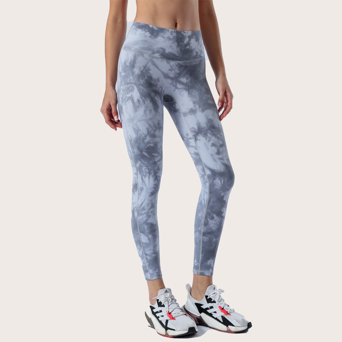 High Waisted Tie Dye Yoga Pants for Women No Seamline Embarrassment for Summer Workouts Comfortable and 3 4 Length Leggings