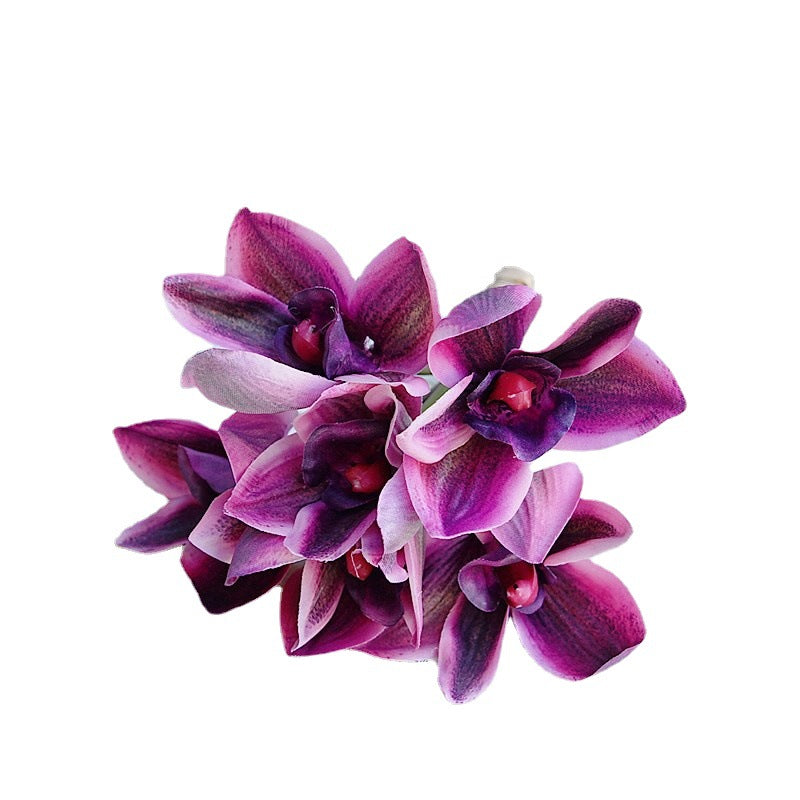 Realistic Artificial Orchid Flowers - Exotic Autumn Phalaenopsis Bloom - Perfect Décor for Home, Weddings, and Photography Studios