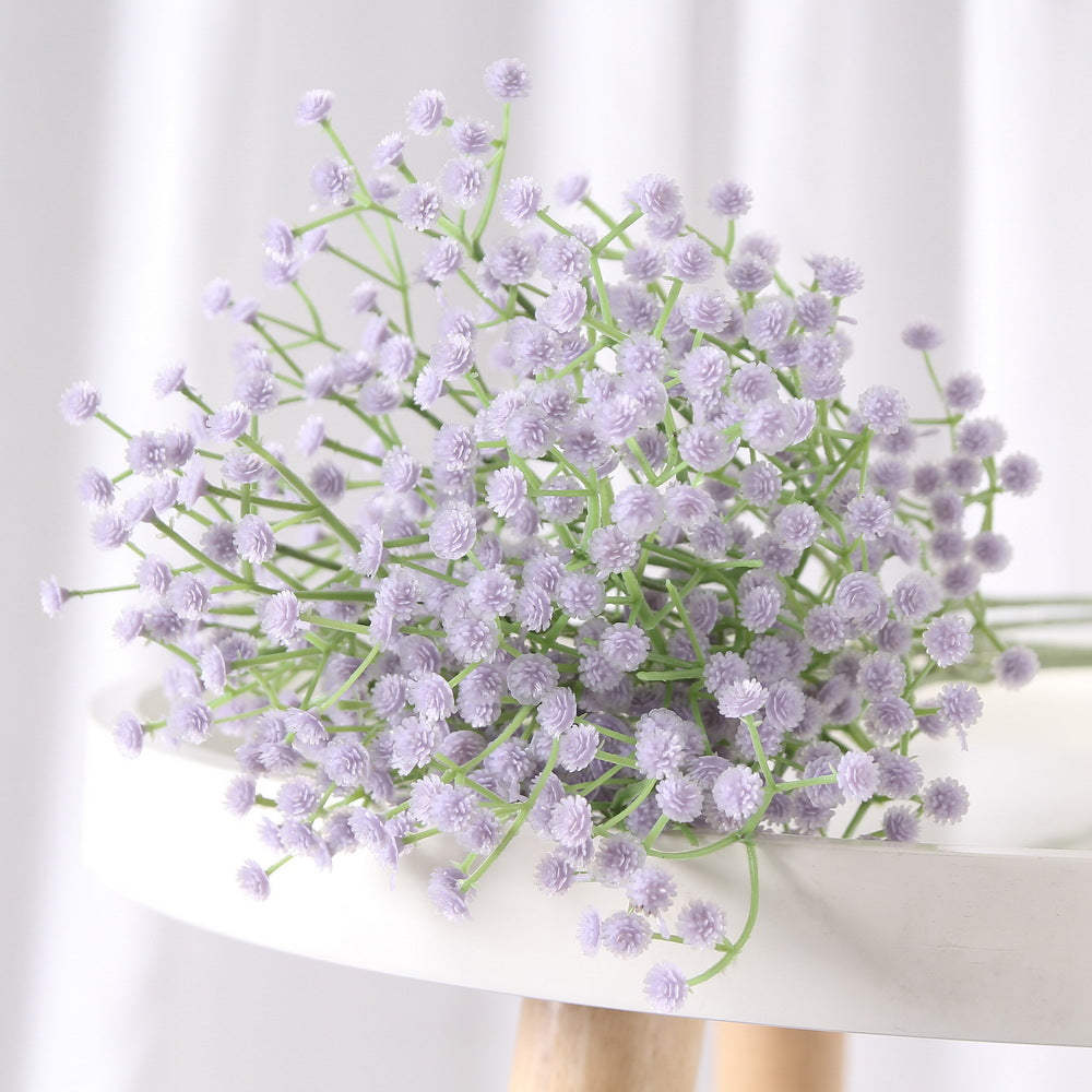 Beautifully Crafted Faux Baby's Breath Bridal Bouquet - Perfect for Wedding Decorations, Home Accents, and Special Events - Realistic PU Floral Arrangement