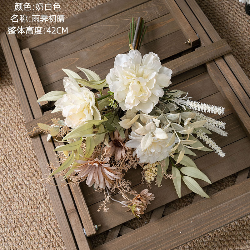 Realistic Faux Flowers for Home Décor - Wedding Bouquet, Wall Hanging Decorations, Perfect for Celebrations and Events - CF01430