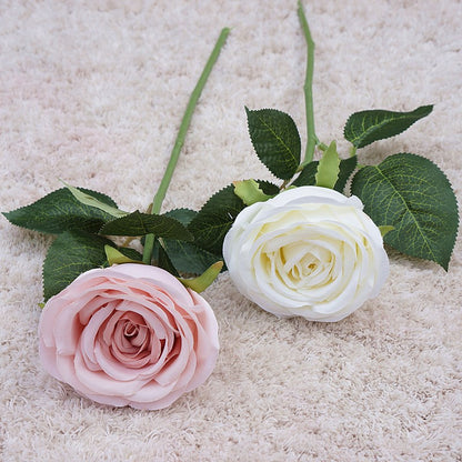 Beautiful Artificial French Mini Cala Rose - Single Stem Faux Flower for Weddings, Home Décor, and Photography Backdrops - Realistic Design for Lasting Elegance