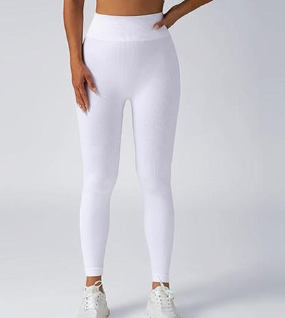 High Waist Seamless Yoga Pants for Women Peach Butt Lift Leggings Set with Built in Bra Padding and Zipper Closure for Workout and Everyday Comfort