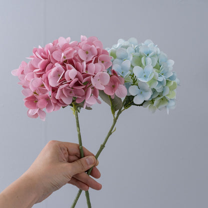 Realistic Hydrangea Macaron Floral Arrangement – Stunning Artificial Rose Plant Décor for Weddings & Events – INS Style - MW66773