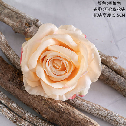 Realistic Artificial Love Rose Flower Head for Home Décor | Stunning Faux Bouquet Ideal for Wall Decorations | CL03001